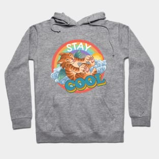 Stay Cool Cat cute retro vibes Hoodie